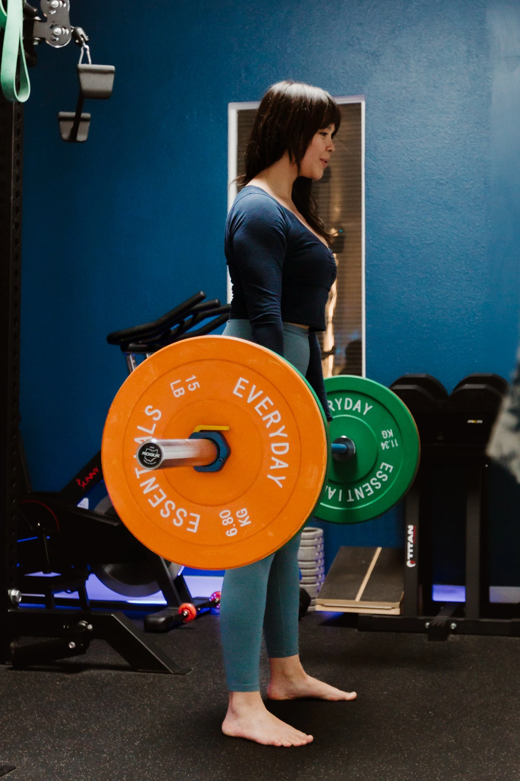 Strength training at Ohm Gym